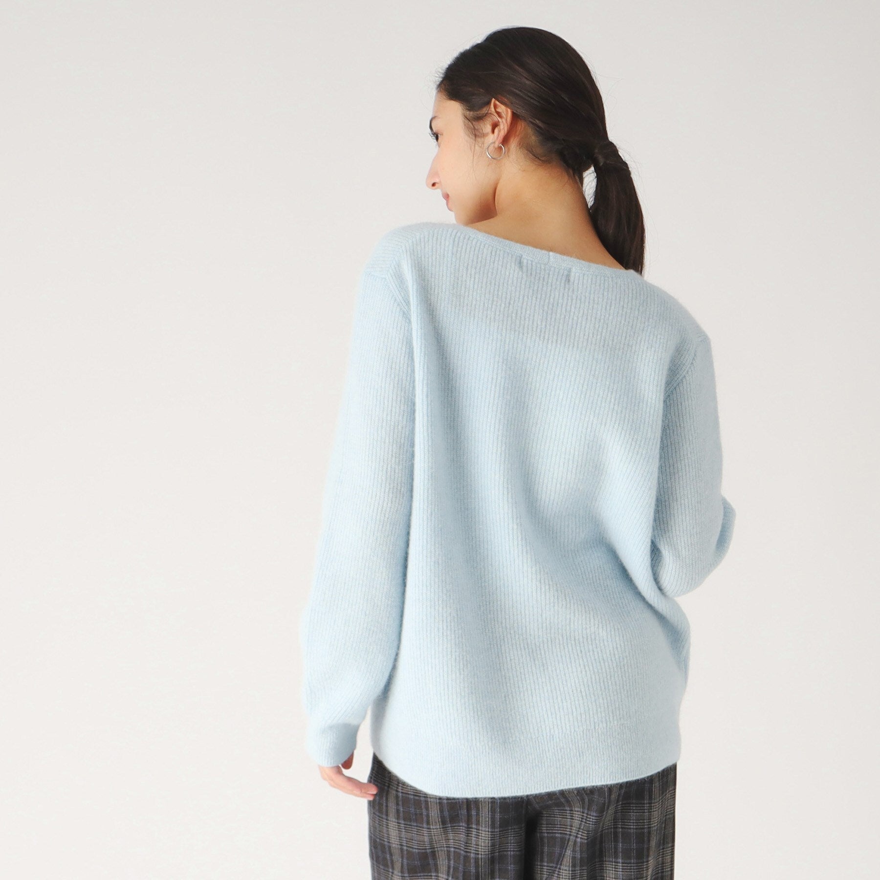 Coup de Chance 【Angora Blend / Hairy Texture / Hip Length / Made in Japan】 For a sophisticated casual style for adults! Knit Pullover