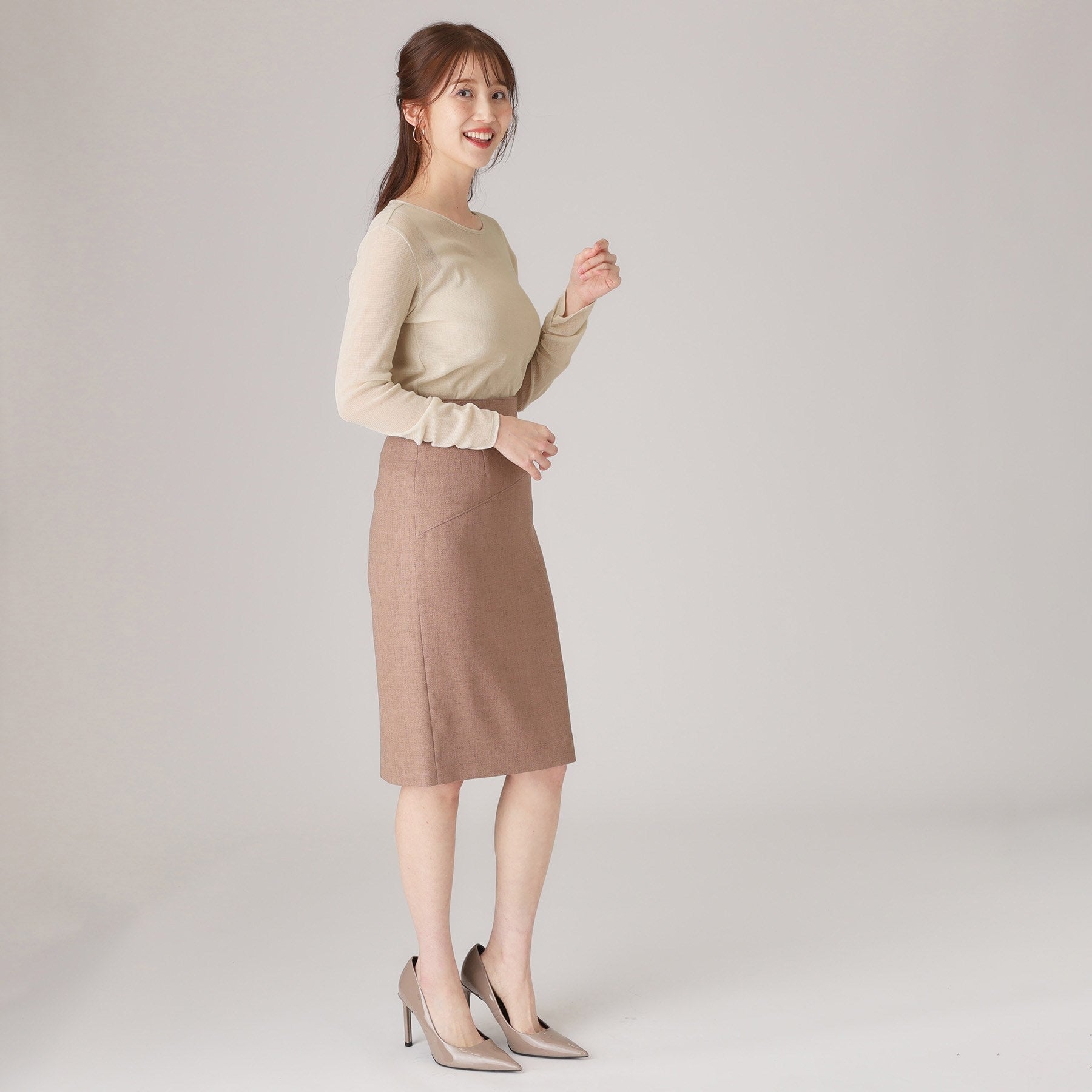 クードシャンス COUP DE CHANCE 【洗える／日本製／ジャケットイン／レイヤードスタイル】シアー感あるラメプルオーバー （ブラック(019)） ブラック(019)