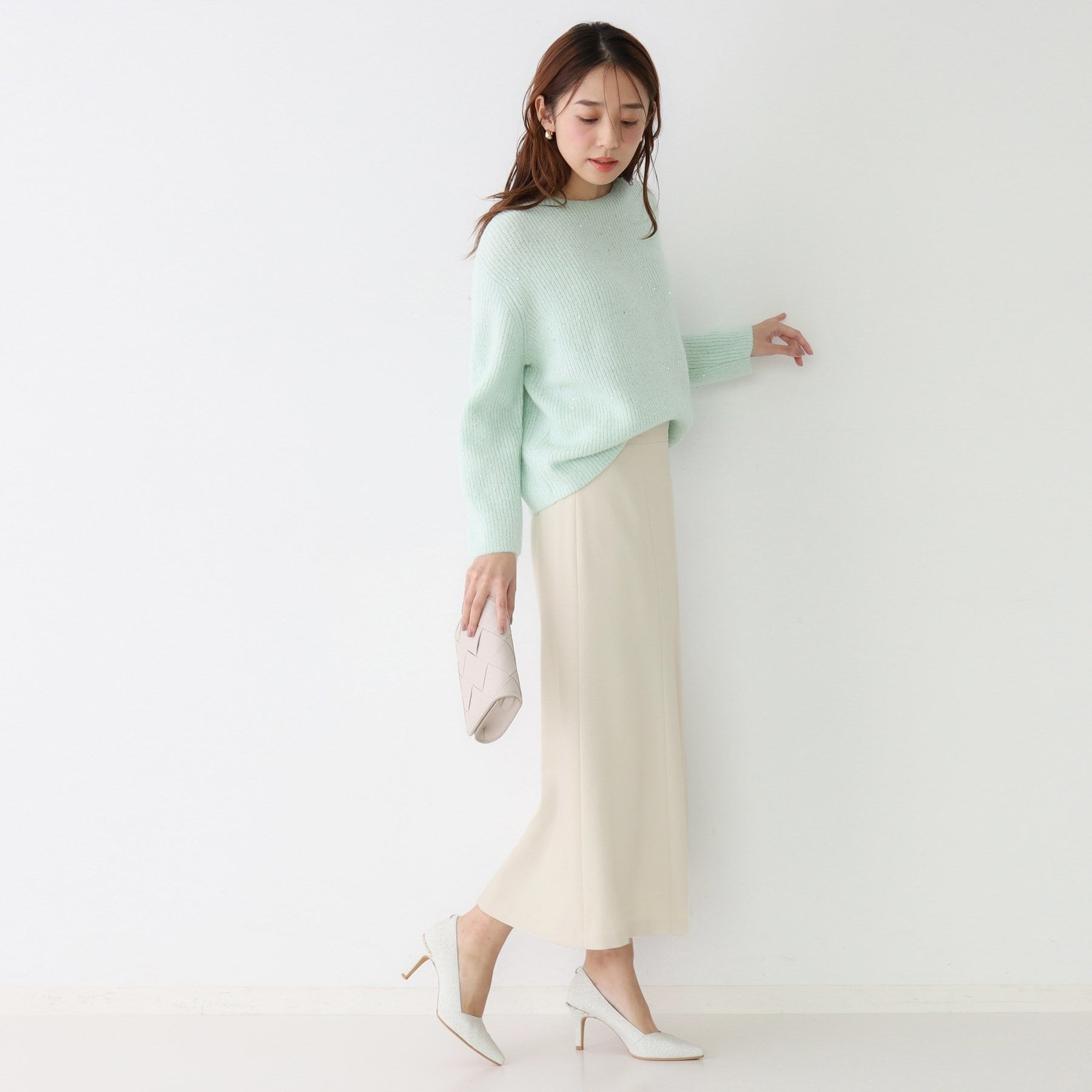 クードシャンス COUP DE CHANCE 【手洗い可／日本製】マーメードシルエットスカート （ブラック(019)） ブラック(019)