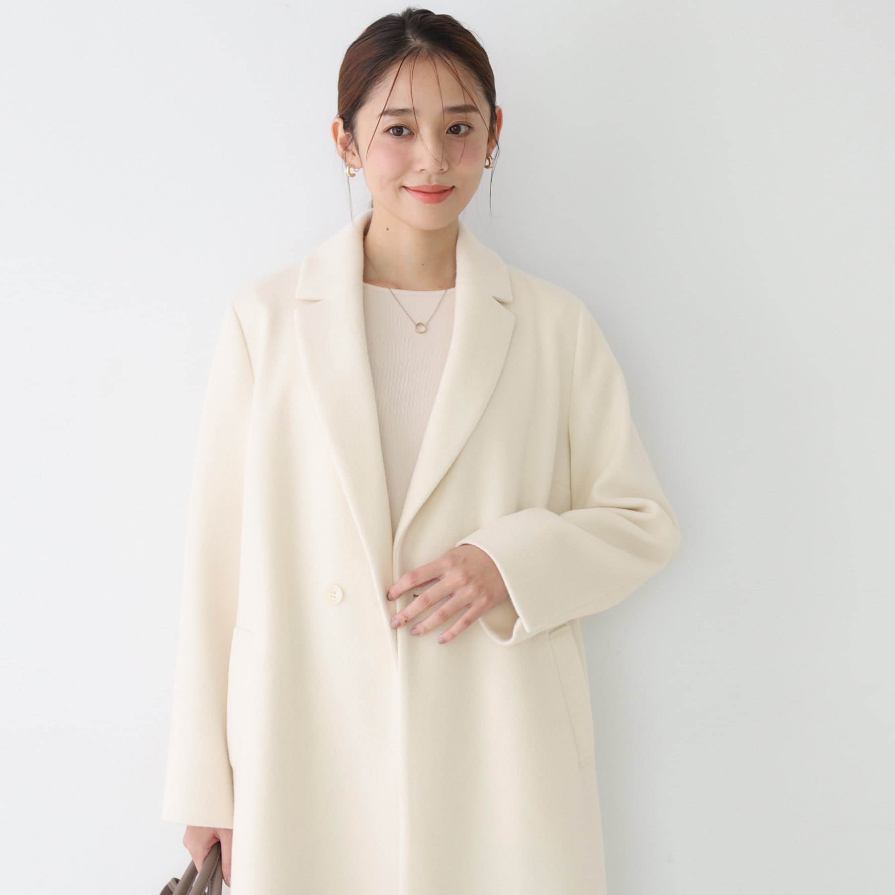 クードシャンス COUP DE CHANCE 【日本製】チェスター風コート （ブラック(019)） ブラック(019)