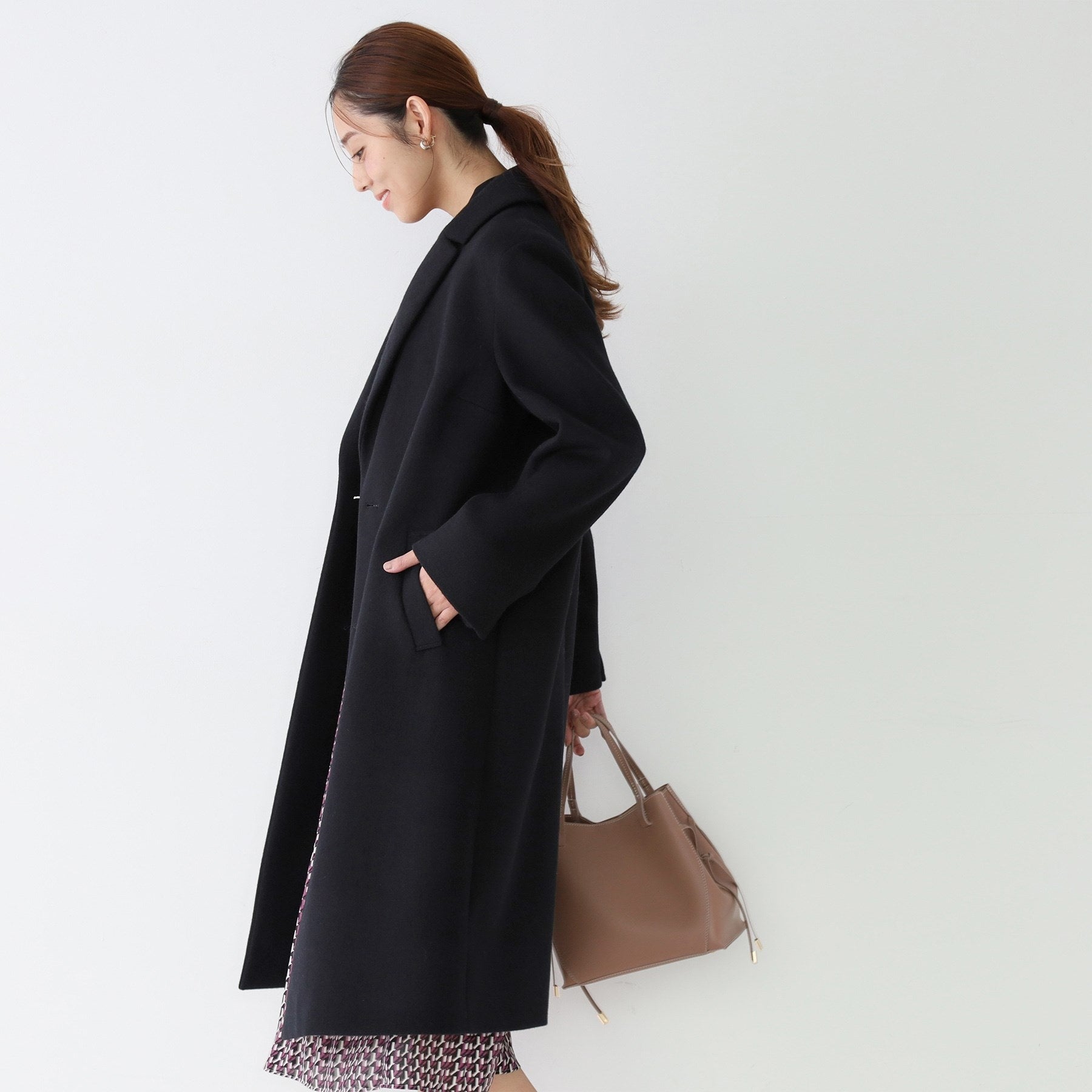 クードシャンス COUP DE CHANCE 【日本製】チェスター風コート （ブラック(019)） ブラック(019)