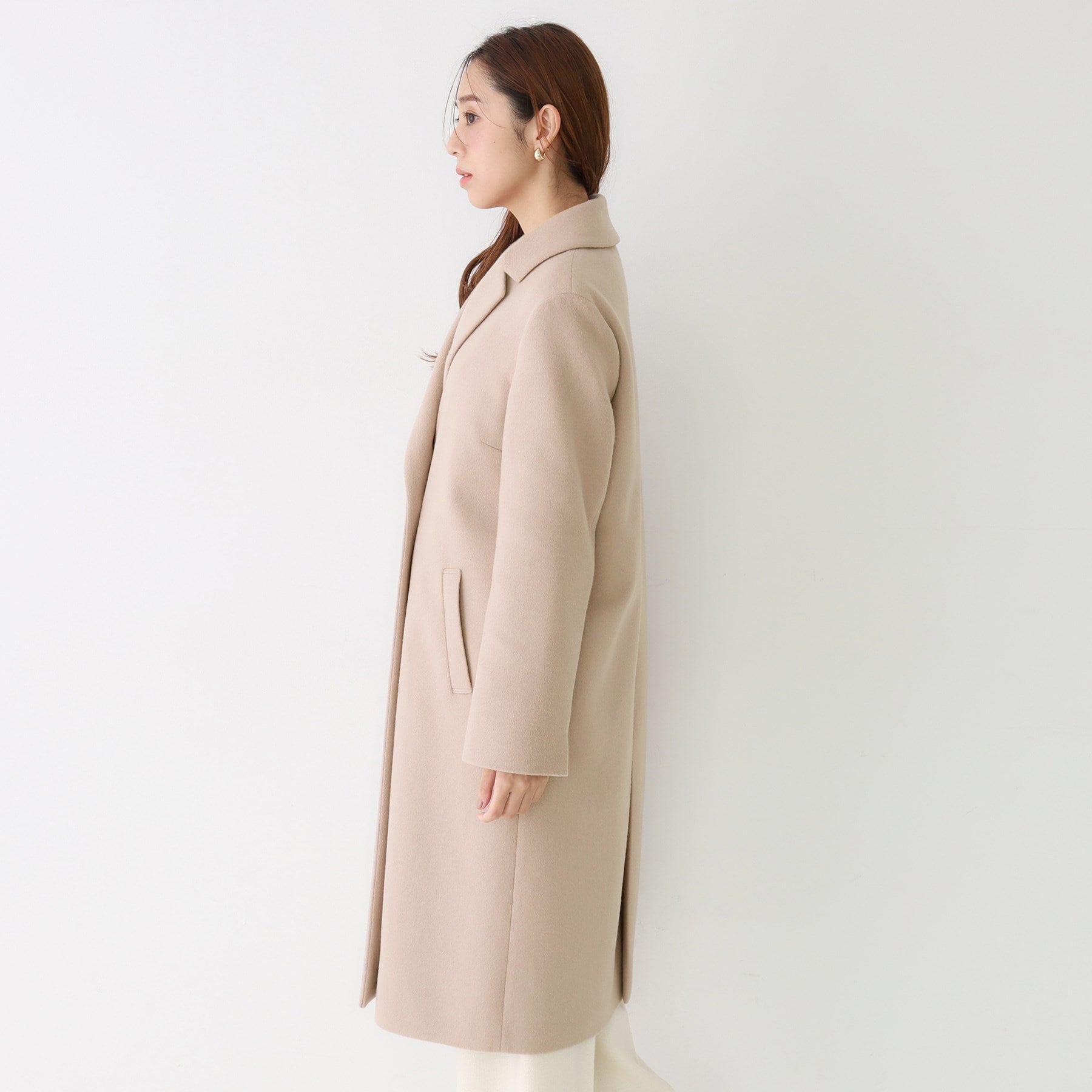 クードシャンス COUP DE CHANCE 【日本製】チェスター風コート （ブラック(019)） ブラック(019)