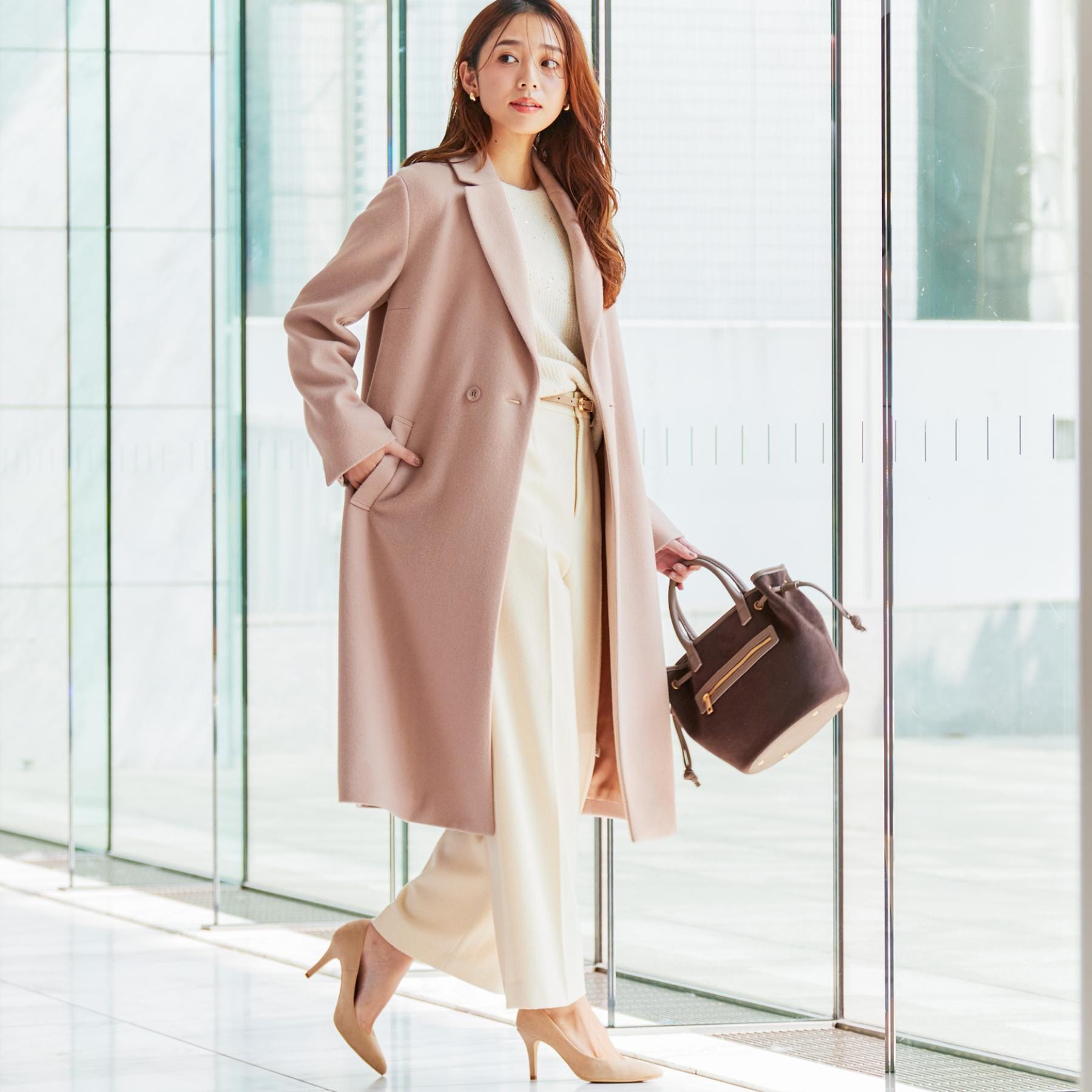 クードシャンス COUP DE CHANCE 【日本製】チェスター風コート （ブラック(019)） ブラック(019)