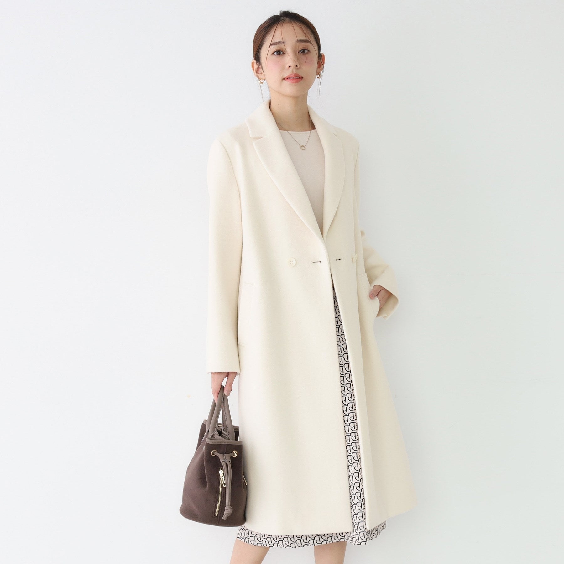 クードシャンス COUP DE CHANCE 【日本製】チェスター風コート （オフホワイト(003)） オフホワイト(003)