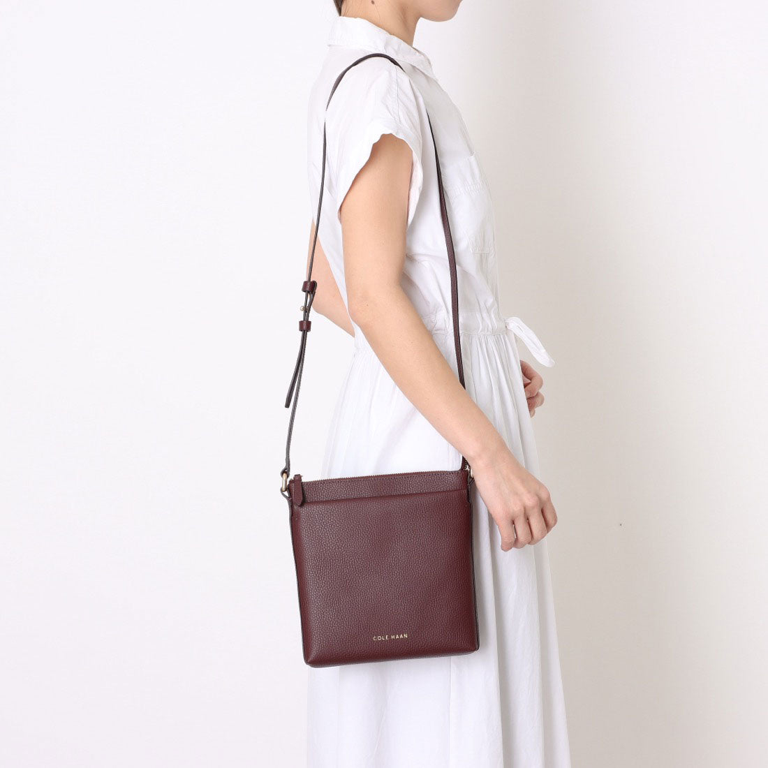 コール ハーン COLE HAAN エミリー レザー クロスボディ womens （CHブラックガーネット） CHブラックガーネット