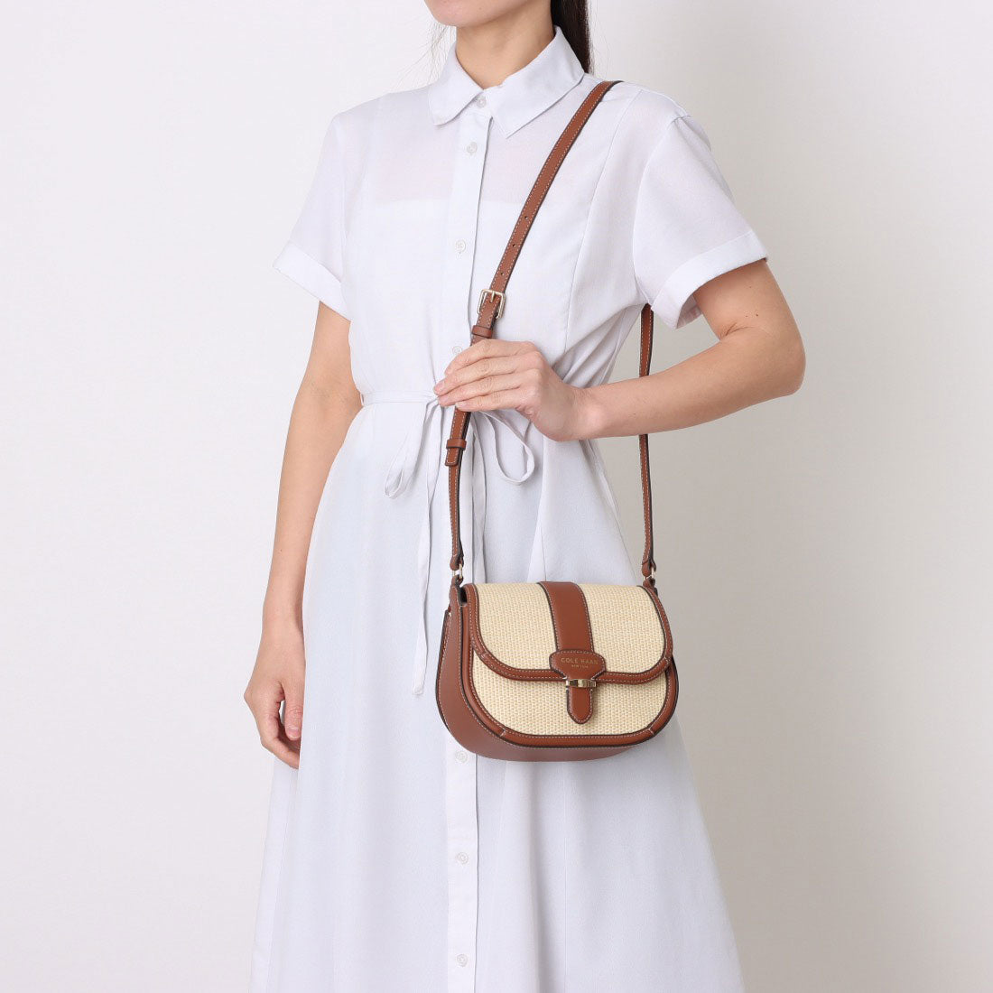 コール ハーン COLE HAAN マリーナ サドルバッグ womens （ナチュラルストロータン） ナチュラルストロータン