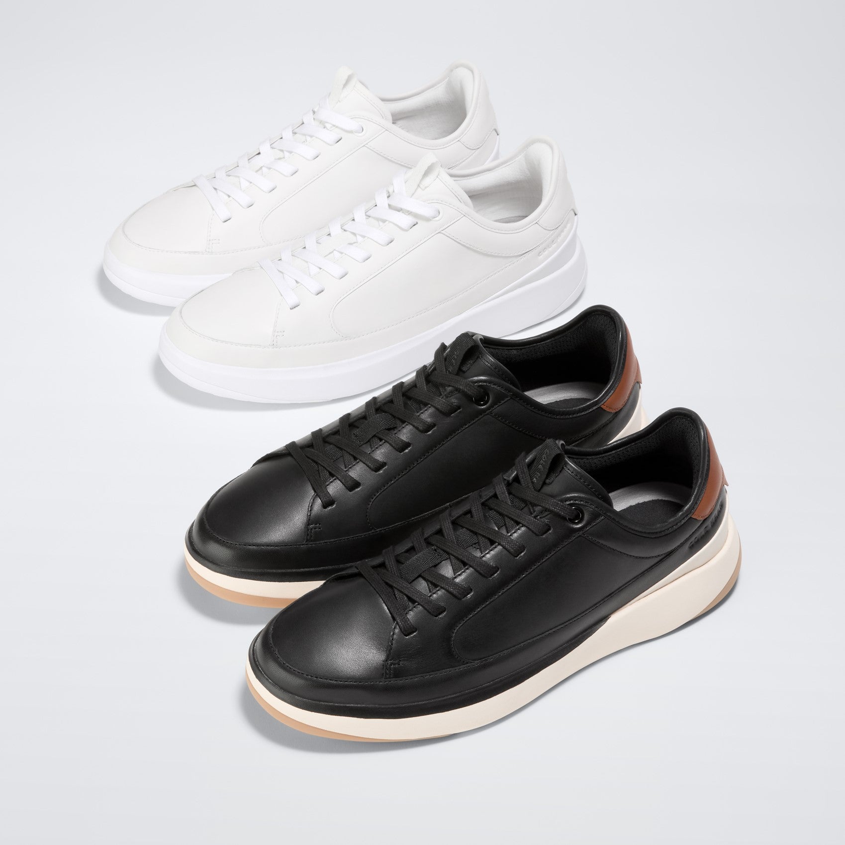 コール ハーン COLE HAAN グランドプロ オールデイ コート スニーカー レザー mens （ブラック/ブリティッシュタン/アイボリー） ブラック/ブリティッシュタン/アイボリー