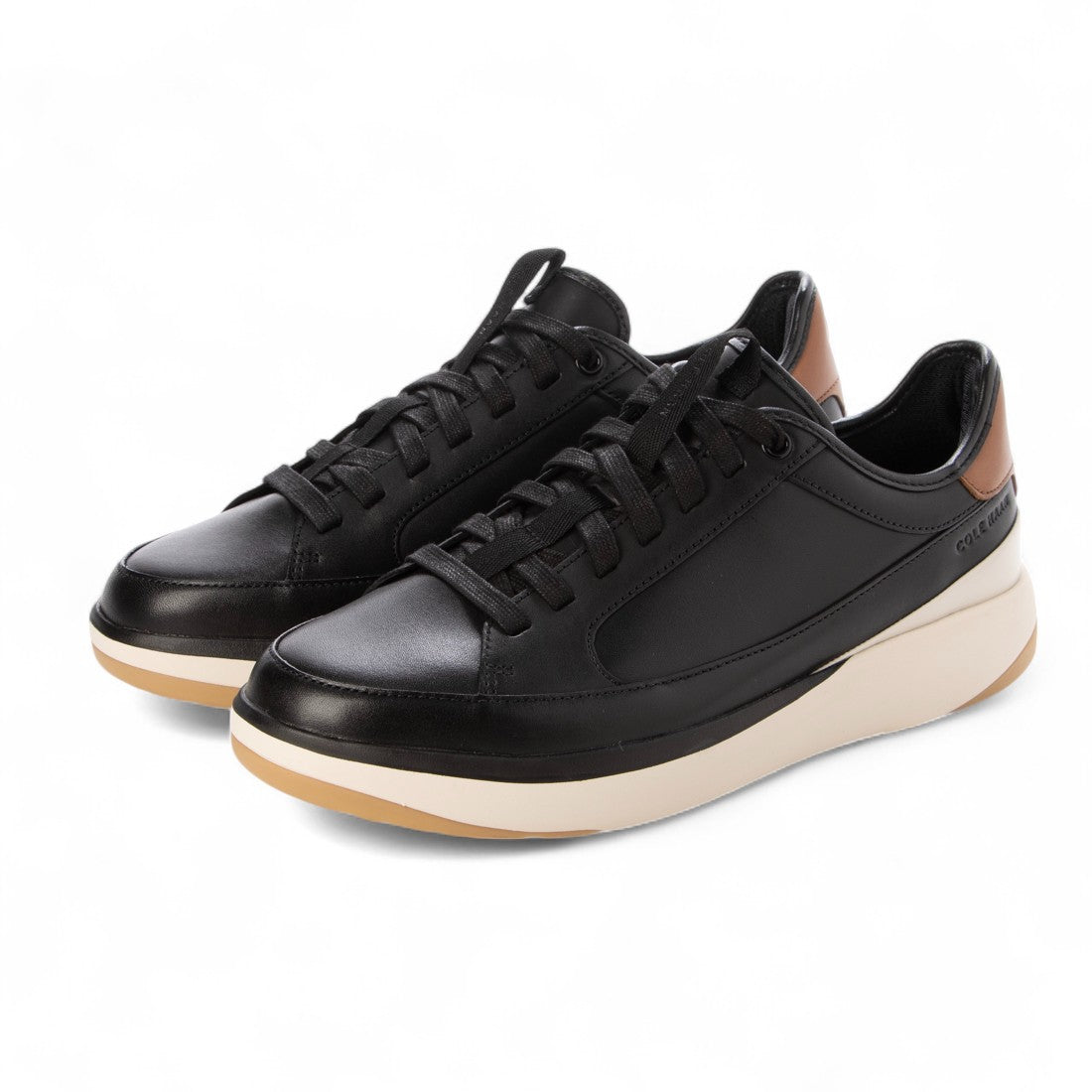 コール ハーン COLE HAAN グランドプロ オールデイ コート スニーカー レザー mens （ブラック/ブリティッシュタン/アイボリー） ブラック/ブリティッシュタン/アイボリー