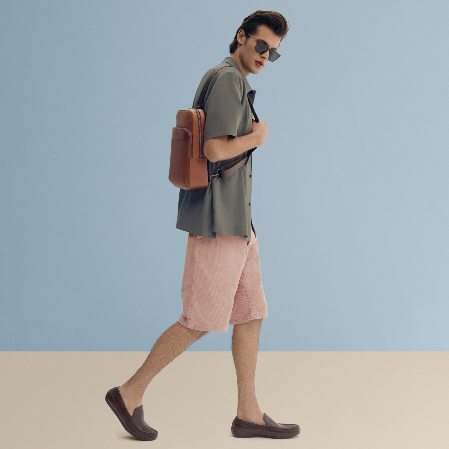 コール ハーン COLE HAAN ヒル グランド ベネチアンドライビングローファー mens （CHダークチョコレート/ブラック） CHダークチョコレート/ブラック