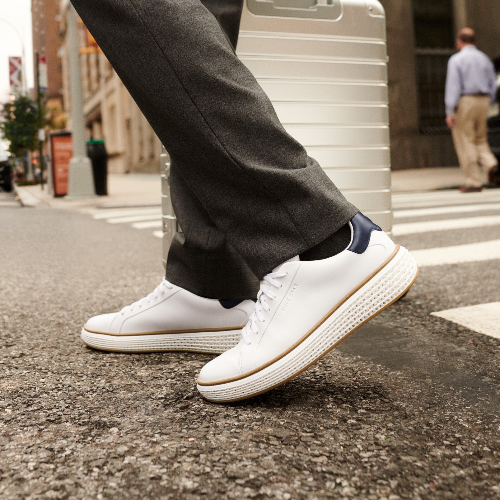 コール ハーン COLE HAAN グランドプロ コート スカイウィーブ mens （オプティックホワイト/CHミッドナイトムーン/ホワイト） オプティックホワイト/CHミッドナイトムーン/ホワイト