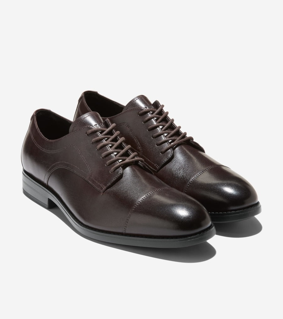 コール ハーン COLE HAAN ハーモン グランド キャップトゥオックスフォード mens （CHダークチョコレート/ブラック ウォーターレジスタント） CHダークチョコレート/ブラック ウォーターレジスタント
