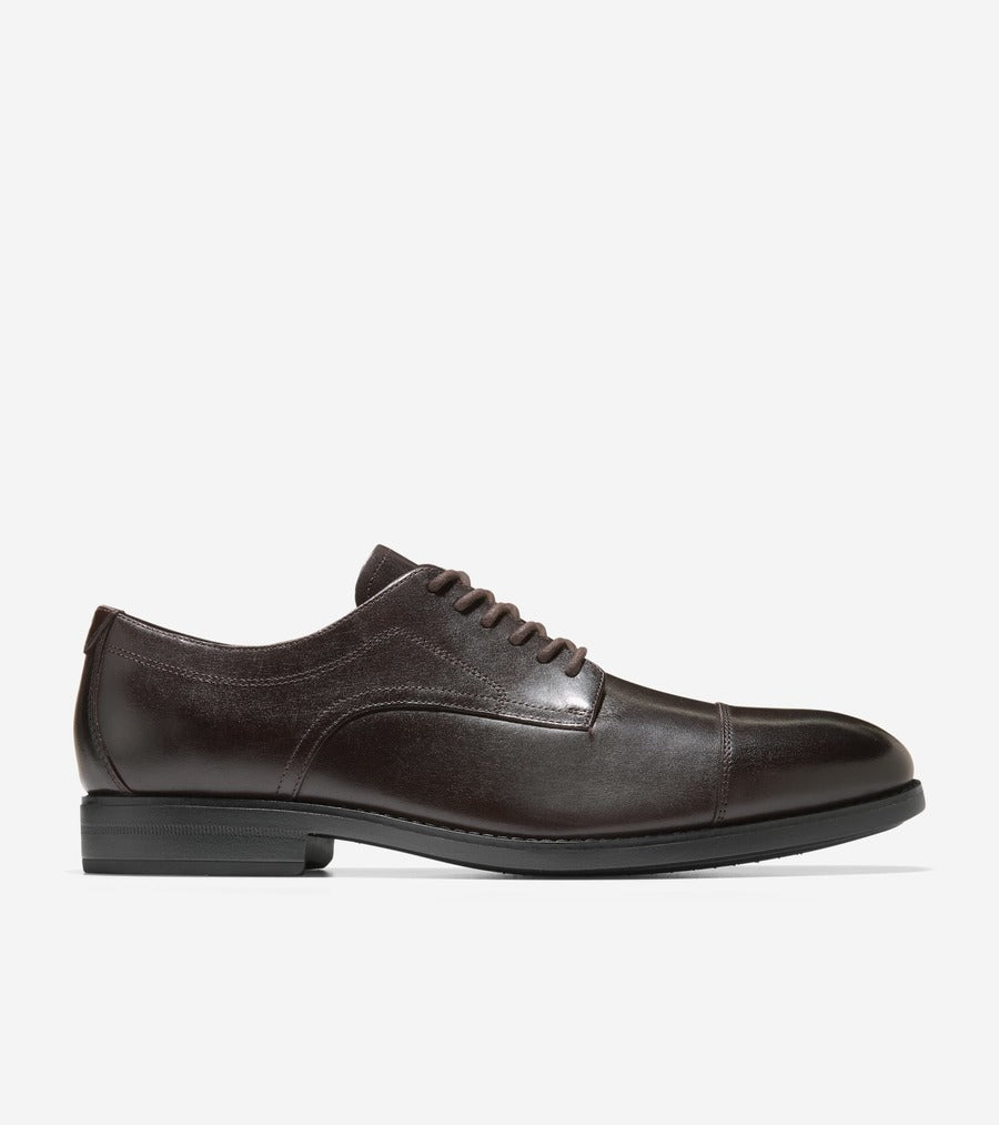 コール ハーン COLE HAAN ハーモン グランド キャップトゥオックスフォード mens （CHダークチョコレート/ブラック ウォーターレジスタント） CHダークチョコレート/ブラック ウォーターレジスタント