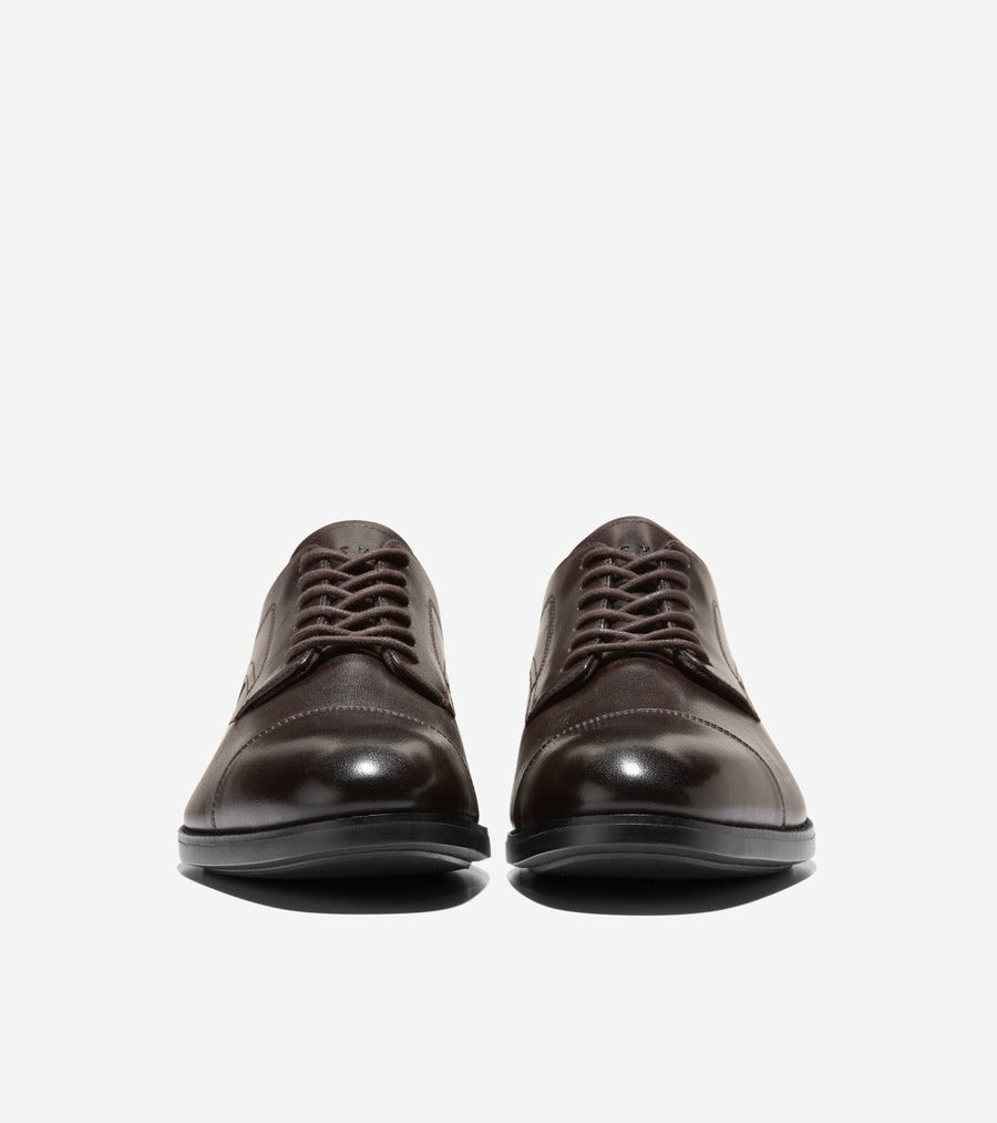 コール ハーン COLE HAAN ハーモン グランド キャップトゥオックスフォード mens （CHダークチョコレート/ブラック ウォーターレジスタント） CHダークチョコレート/ブラック ウォーターレジスタント
