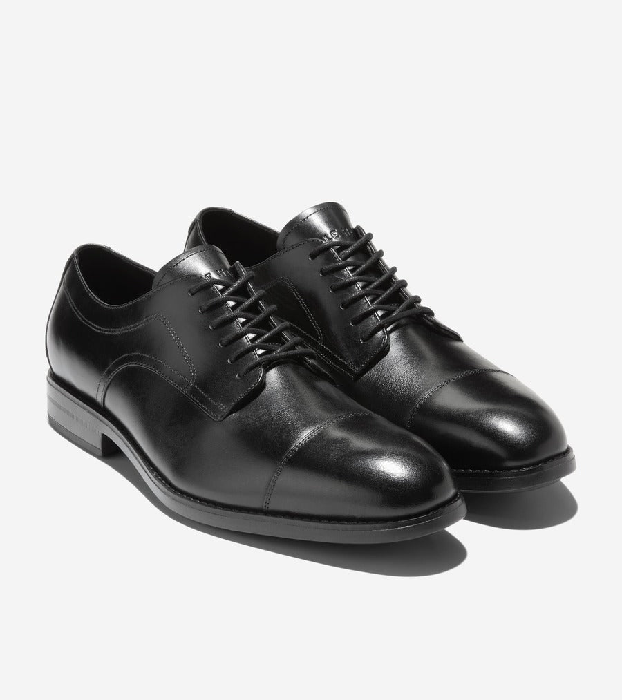 コール ハーン COLE HAAN ハーモン グランド キャップトゥオックスフォード mens （ブラック/ブラック ウォーターレジスタント） ブラック/ブラック ウォーターレジスタント