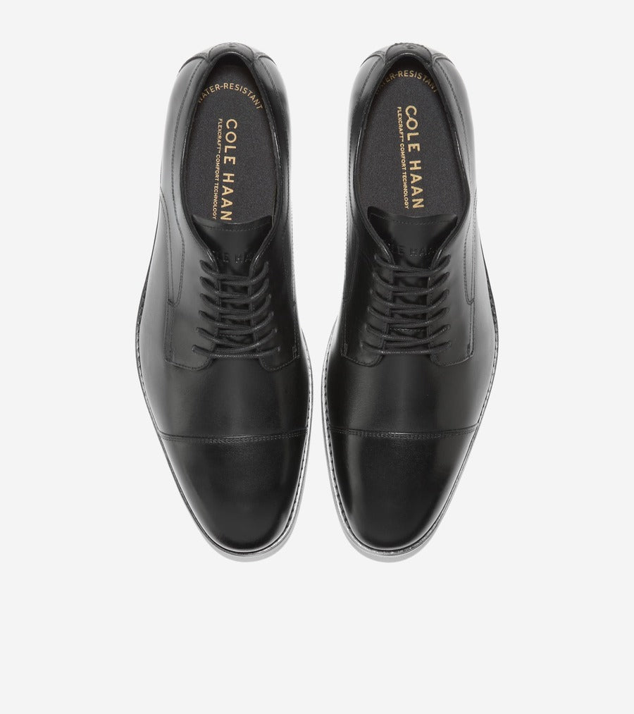 コール ハーン COLE HAAN ハーモン グランド キャップトゥオックスフォード mens （ブラック/ブラック ウォーターレジスタント） ブラック/ブラック ウォーターレジスタント