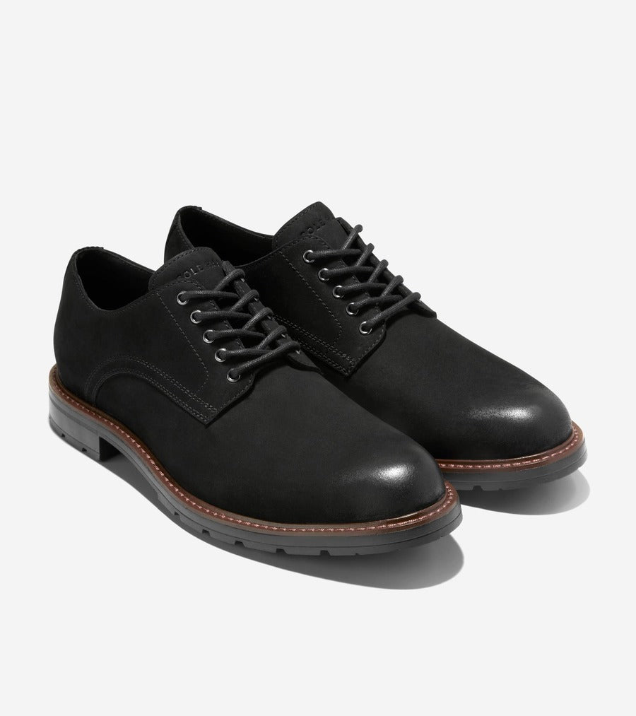 コール ハーン COLE HAAN チェンバレン グランド プレーントゥ オックスフォード mens （ブラック ヌバック/ブラック ウォーターレジスタント） ブラック ヌバック/ブラック ウォーターレジスタント