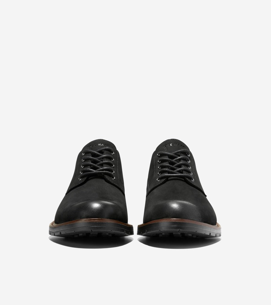 コール ハーン COLE HAAN チェンバレン グランド プレーントゥ オックスフォード mens （ブラック ヌバック/ブラック ウォーターレジスタント） ブラック ヌバック/ブラック ウォーターレジスタント