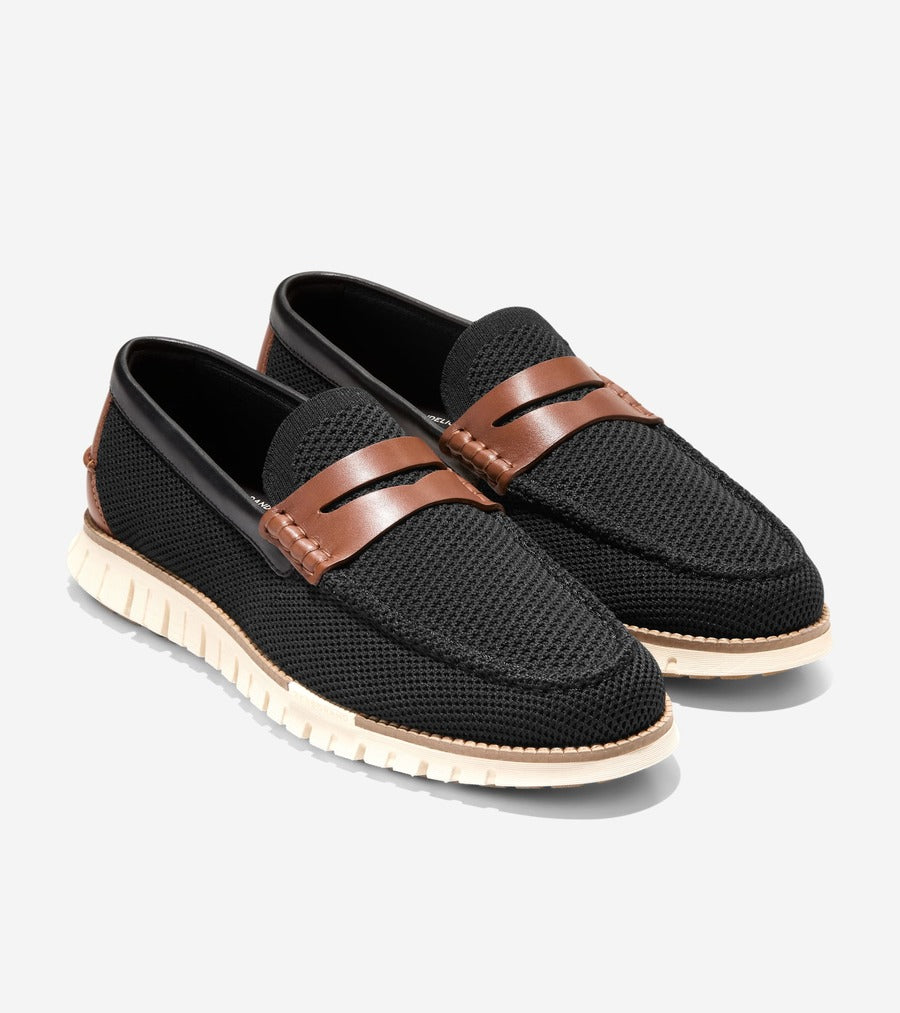 コール ハーン COLE HAAN ゼログランド リマスタード スティッチライト ローファー mens （ブラック/ブリティッシュタン/アイボリー） ブラック/ブリティッシュタン/アイボリー