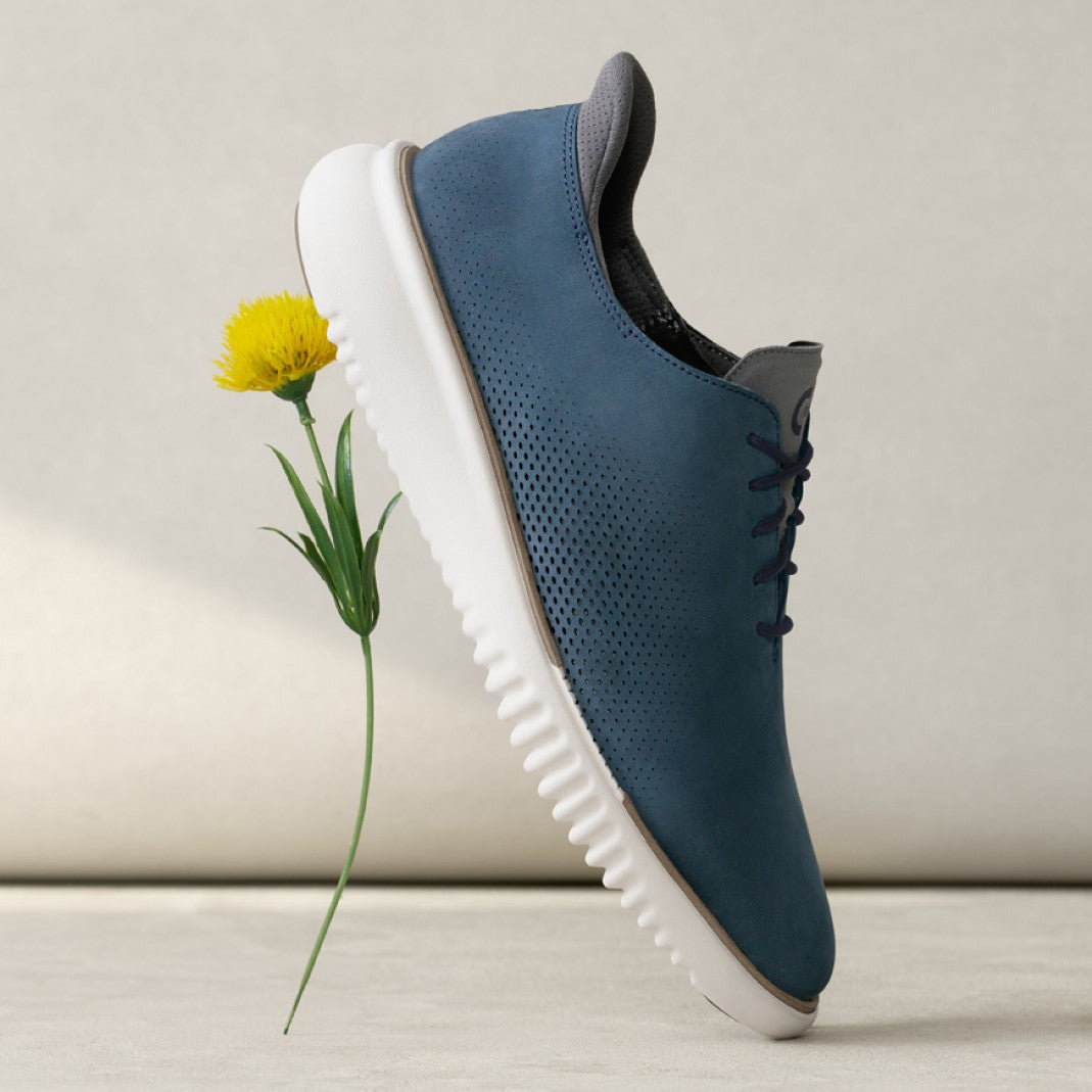 コール ハーン COLE HAAN 2,ゼログランド EVO レーザー クイックオン オックスフォード mens （ネイビーブレザーヌバック/キャッスルロック/アイボリー） ネイビーブレザーヌバック/キャッスルロック/アイボリー