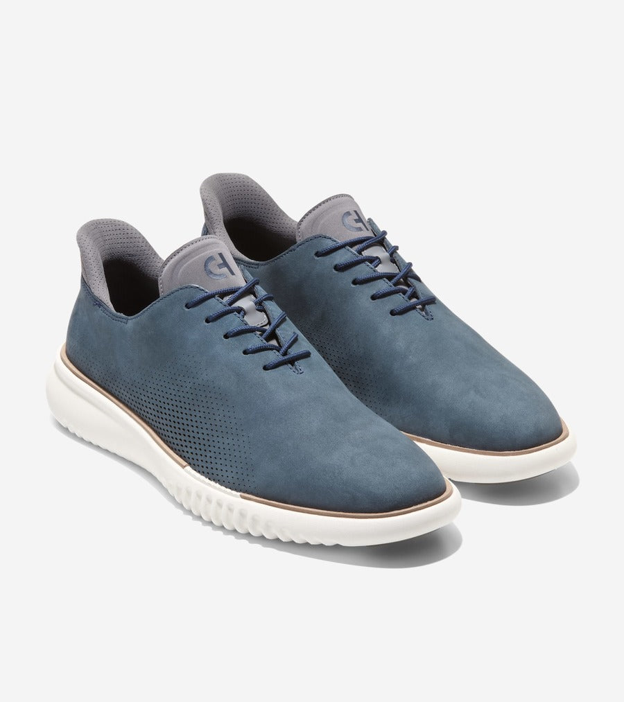 コール ハーン COLE HAAN 2,ゼログランド EVO レーザー クイックオン オックスフォード mens （ネイビーブレザーヌバック/キャッスルロック/アイボリー） ネイビーブレザーヌバック/キャッスルロック/アイボリー