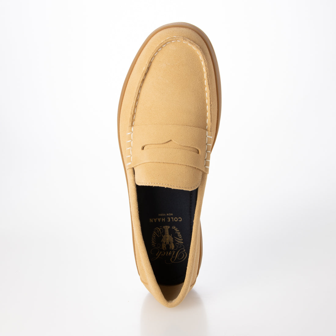 コール ハーン COLE HAAN ピンチ ロングウィークエンダー ペニー ローファー mens （CHバクホウィート スエード/ガム） CHバクホウィート スエード/ガム
