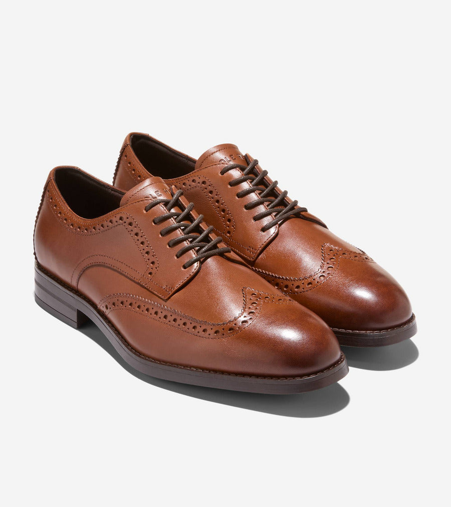 コール ハーン COLE HAAN ハーモン グランド ウィングチップ オックスフォード mens （CHブリティッシュタン/ダークブラン ウォーターレジスタント） CHブリティッシュタン/ダークブラン ウォーターレジスタント