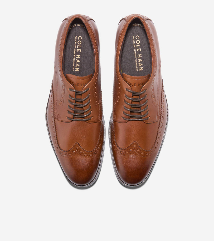 コール ハーン COLE HAAN ハーモン グランド ウィングチップ オックスフォード mens （CHブリティッシュタン/ダークブラン ウォーターレジスタント） CHブリティッシュタン/ダークブラン ウォーターレジスタント