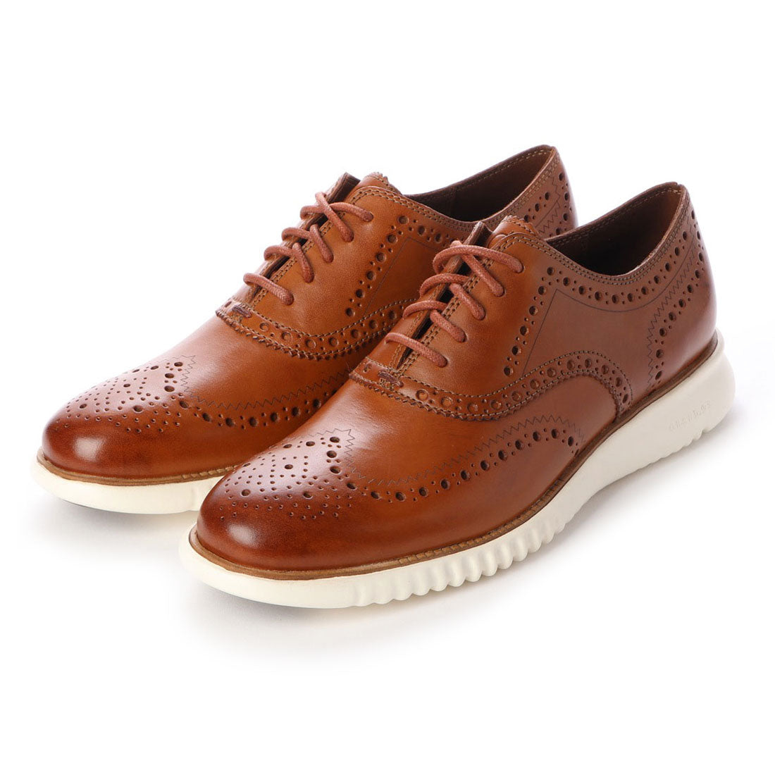 コール ハーン COLE HAAN 2.ゼログランド ウィング オックスフォード mens,ブリティッシュタン レザー / アイボリー