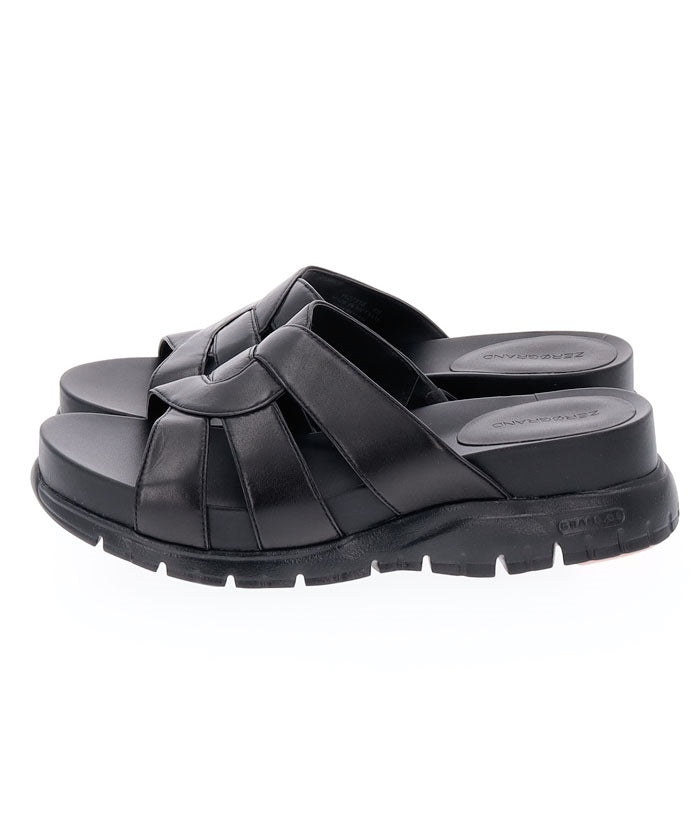 コール ハーン COLE HAAN ZG SLOTTED SLIDE:BLACK/BLACK （BLACK/BLACK） BLACK/BLACK