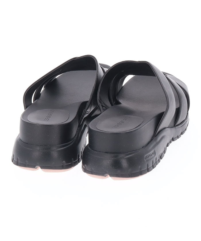 コール ハーン COLE HAAN ZG SLOTTED SLIDE:BLACK/BLACK （BLACK/BLACK） BLACK/BLACK