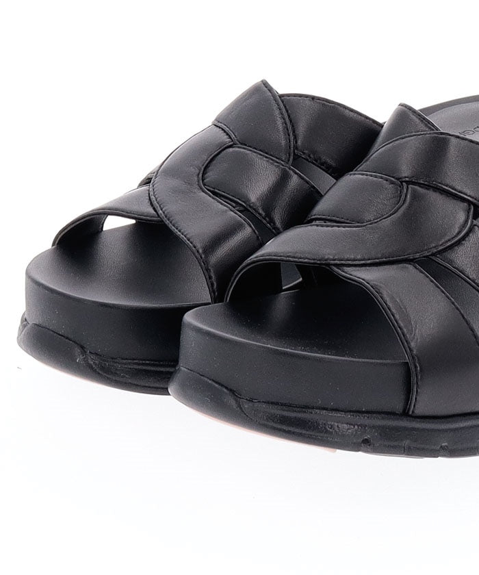コール ハーン COLE HAAN ZG SLOTTED SLIDE:BLACK/BLACK （BLACK/BLACK） BLACK/BLACK