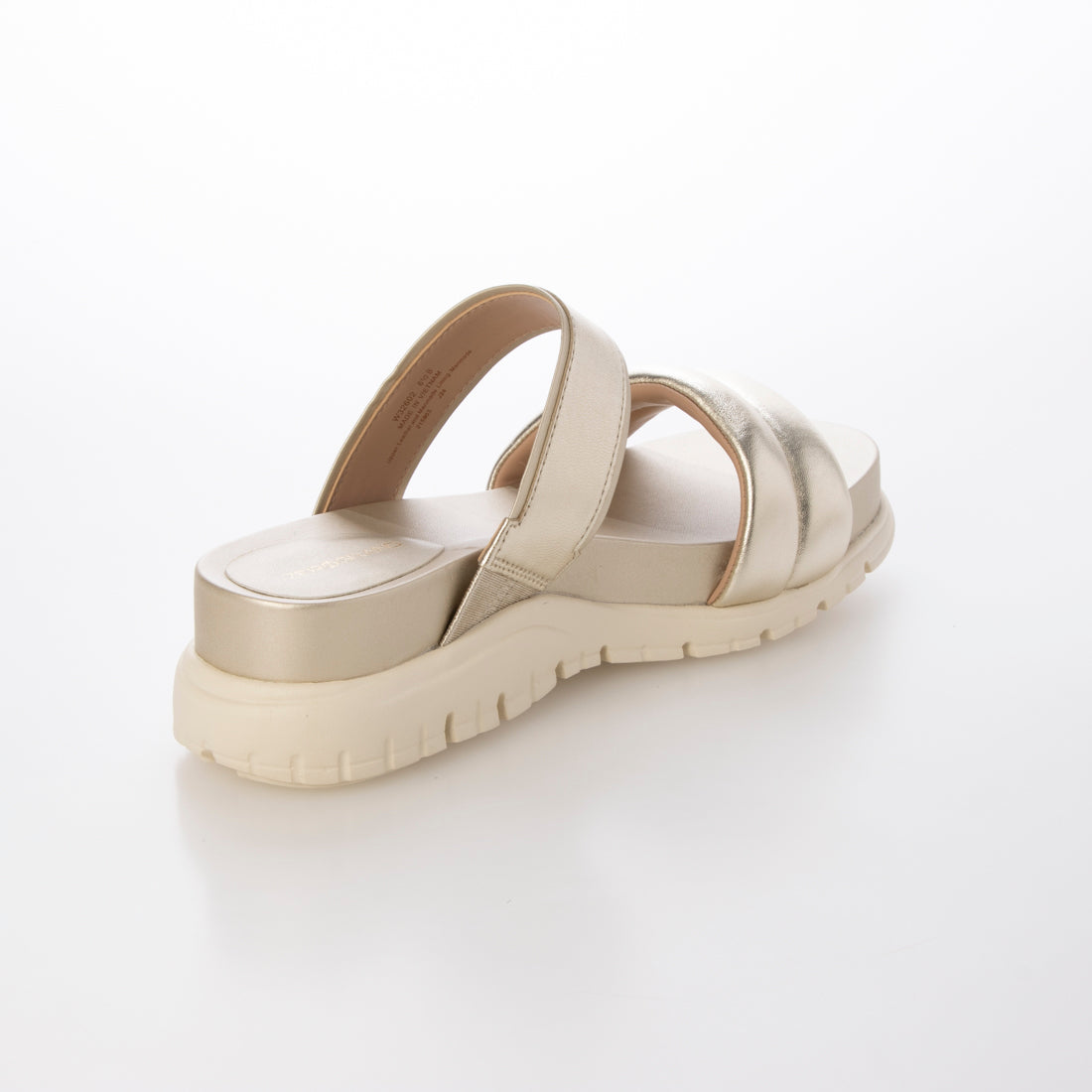 コール ハーン COLE HAAN ゼログランド ダブルバンド スライド サンダル womens （ソフト ゴールド タルカ / アイボリー） ソフト ゴールド タルカ / アイボリー