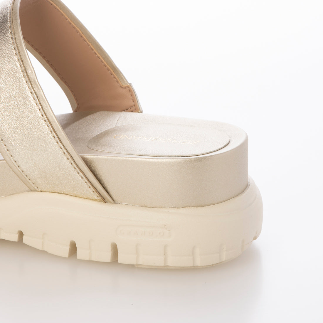 コール ハーン COLE HAAN ゼログランド ダブルバンド スライド サンダル womens （ソフト ゴールド タルカ / アイボリー） ソフト ゴールド タルカ / アイボリー