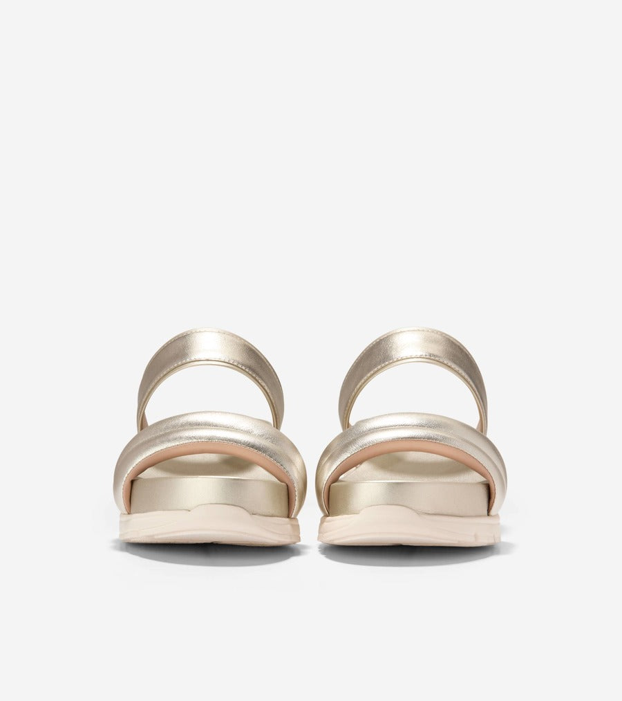 コール ハーン COLE HAAN ゼログランド ダブルバンド スライド サンダル womens （ソフト ゴールド タルカ / アイボリー） ソフト ゴールド タルカ / アイボリー