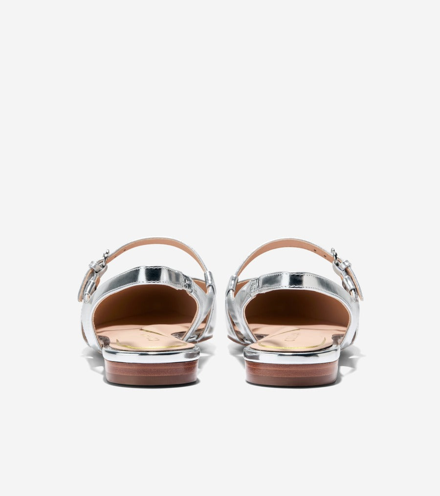 コール ハーン COLE HAAN アニヤ スリングバック フラット womens （シルバースペッチオ） シルバースペッチオ