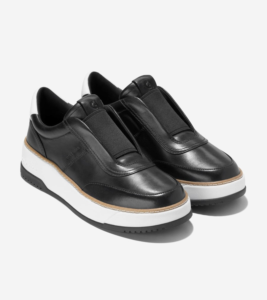 コール ハーン COLE HAAN グランドプロ マックスフィールド スリッポン スニーカー womens （ブラック / ホワイト - ブラック） ブラック / ホワイト - ブラック