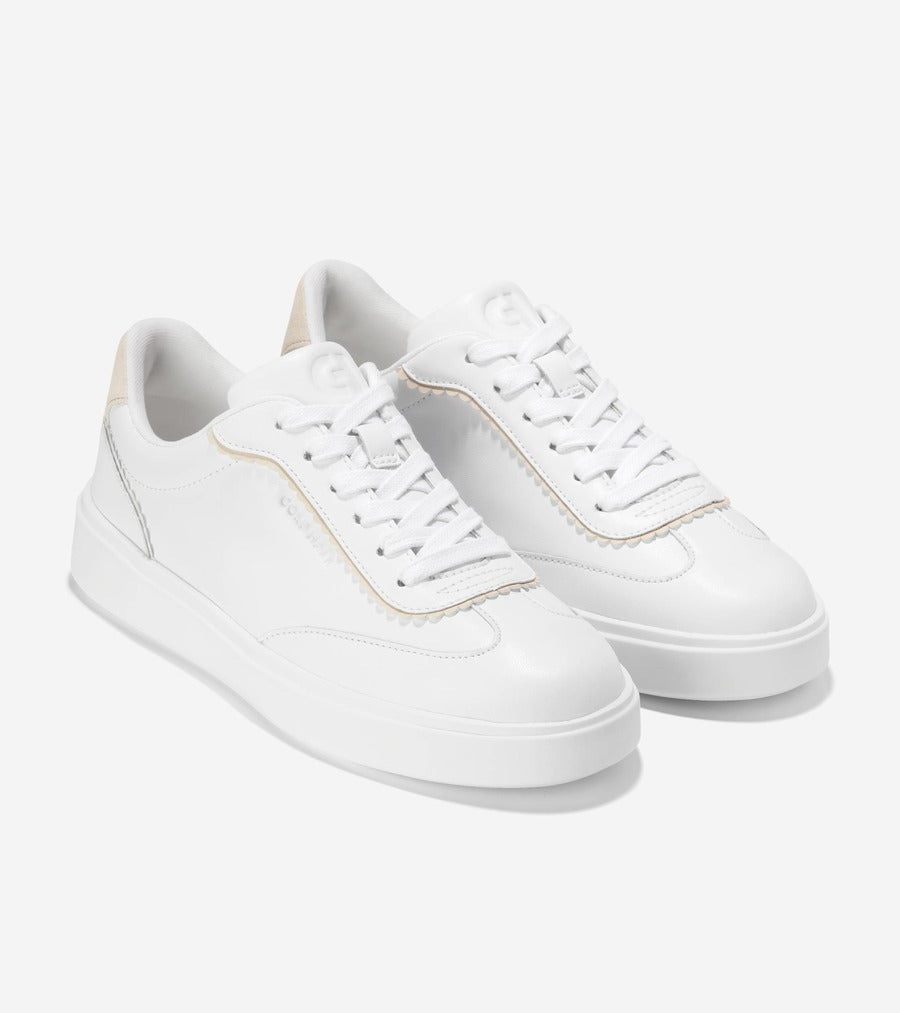 コール ハーン COLE HAAN グランド クロスコート アロウ スニーカー womens （ホワイト レザー / シルバー バーチ スエード） ホワイト レザー / シルバー バーチ スエード