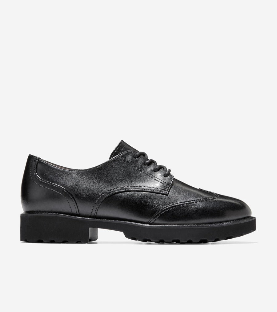 コール ハーン COLE HAAN ジニーン レースアップ ウィング オックスフォード womens （ブラック レザー） ブラック レザー