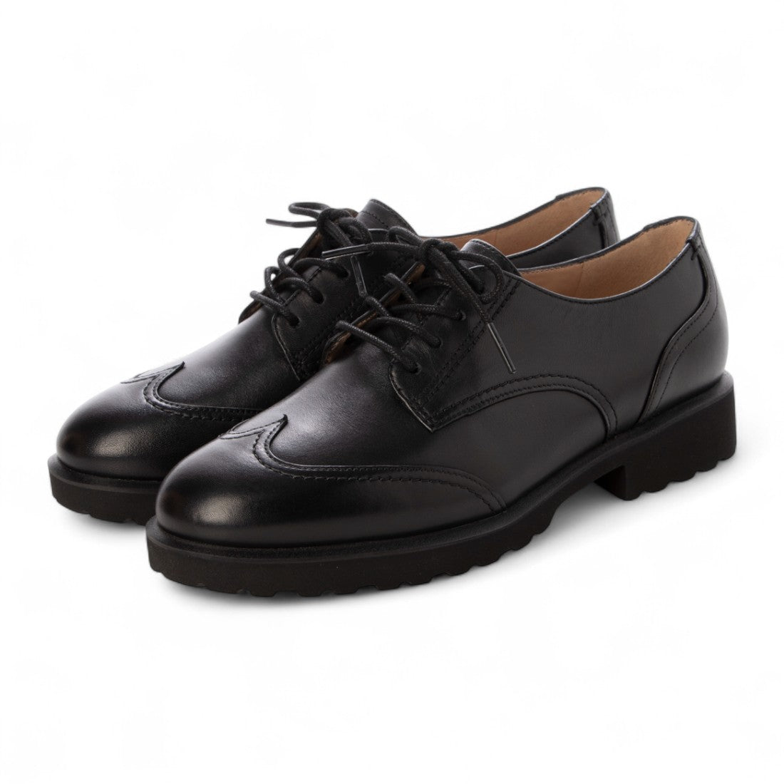 コール ハーン COLE HAAN ジニーン レースアップ ウィング オックスフォード womens （ブラック レザー） ブラック レザー