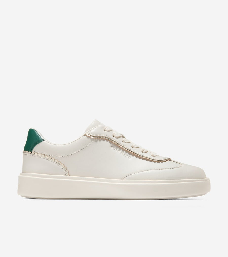 コール ハーン COLE HAAN グランド クロスコート アロウ スニーカー womens （アイボリー レザー / レインフォレスト レザー） アイボリー レザー / レインフォレスト レザー