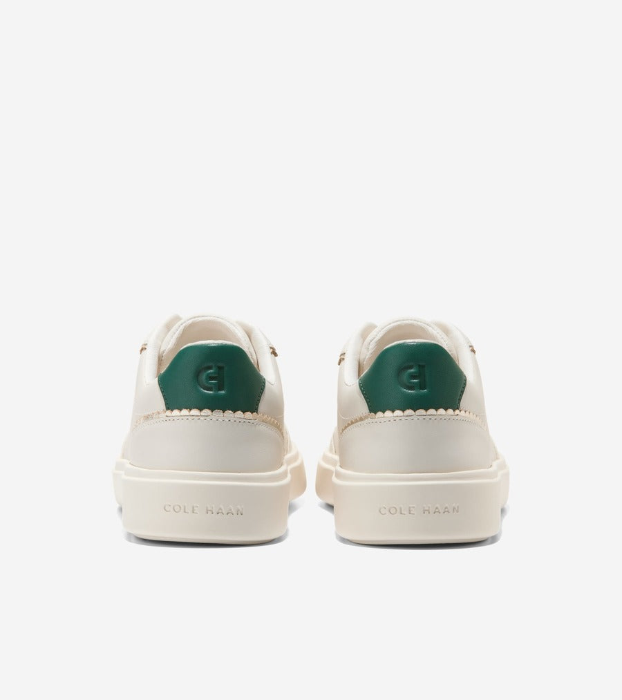 コール ハーン COLE HAAN グランド クロスコート アロウ スニーカー womens （アイボリー レザー / レインフォレスト レザー） アイボリー レザー / レインフォレスト レザー