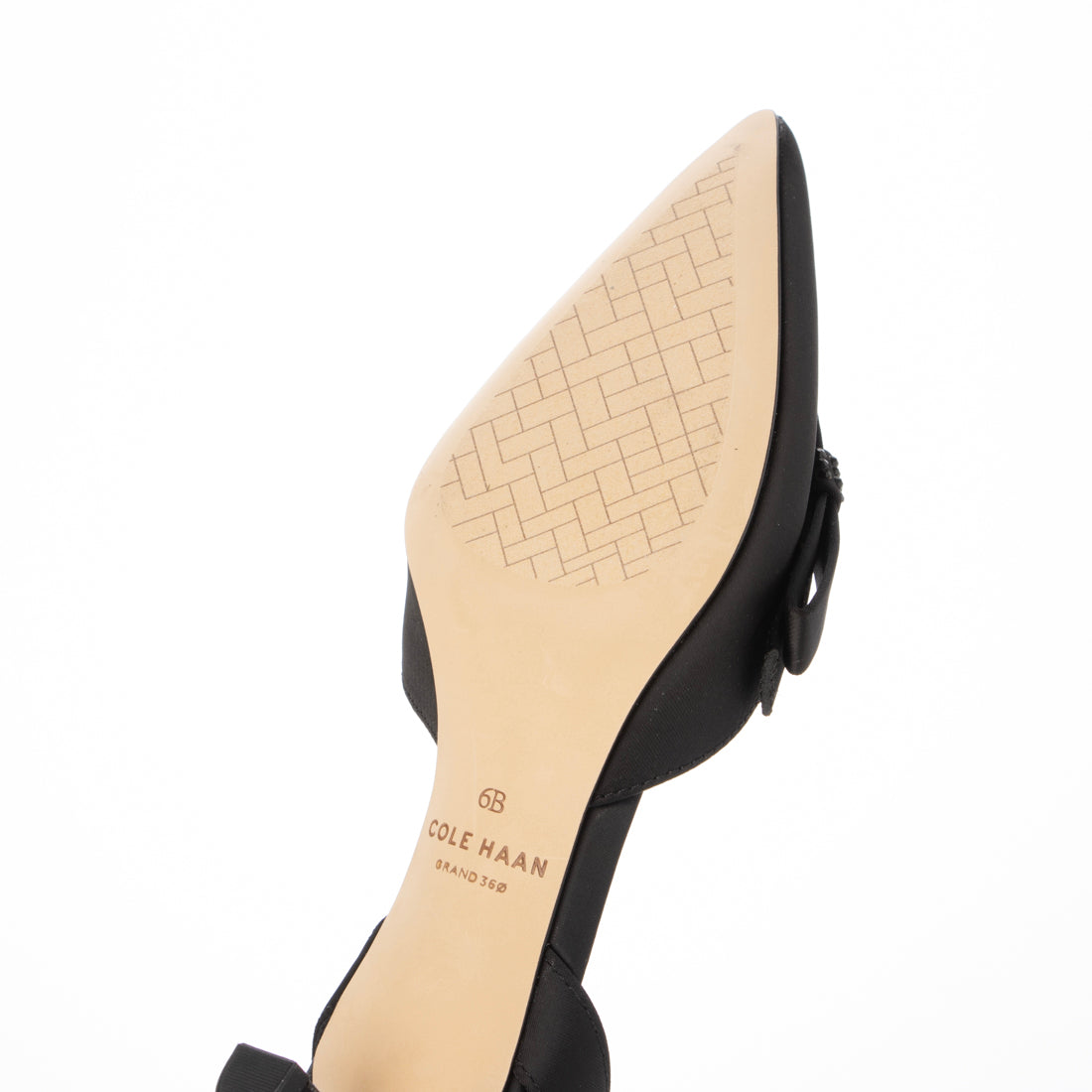 コール ハーン COLE HAAN ノエラ ボウ スリング パンプ womens （ブラック サテン） ブラック サテン