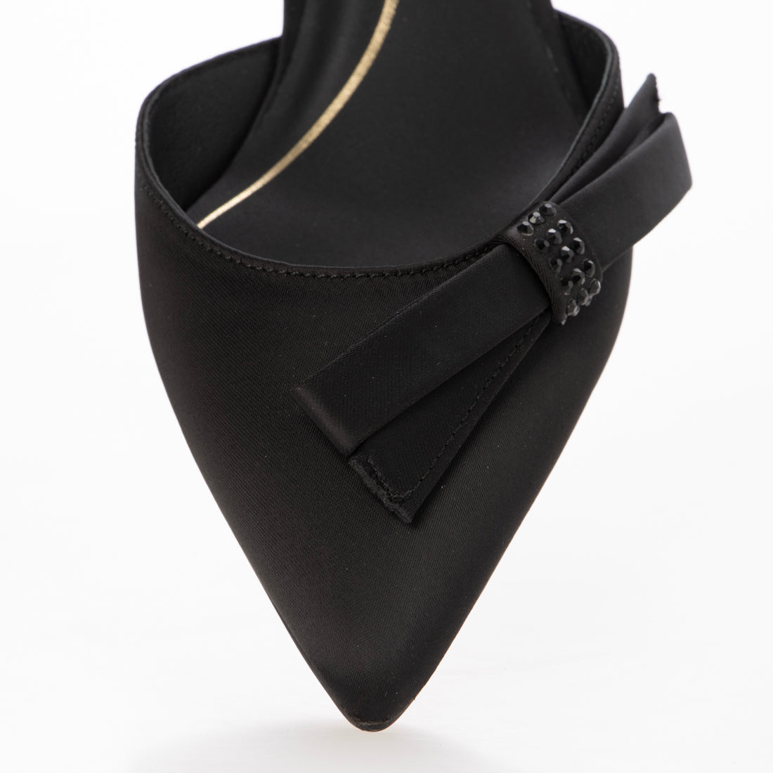 コール ハーン COLE HAAN ノエラ ボウ スリング パンプ womens （ブラック サテン） ブラック サテン