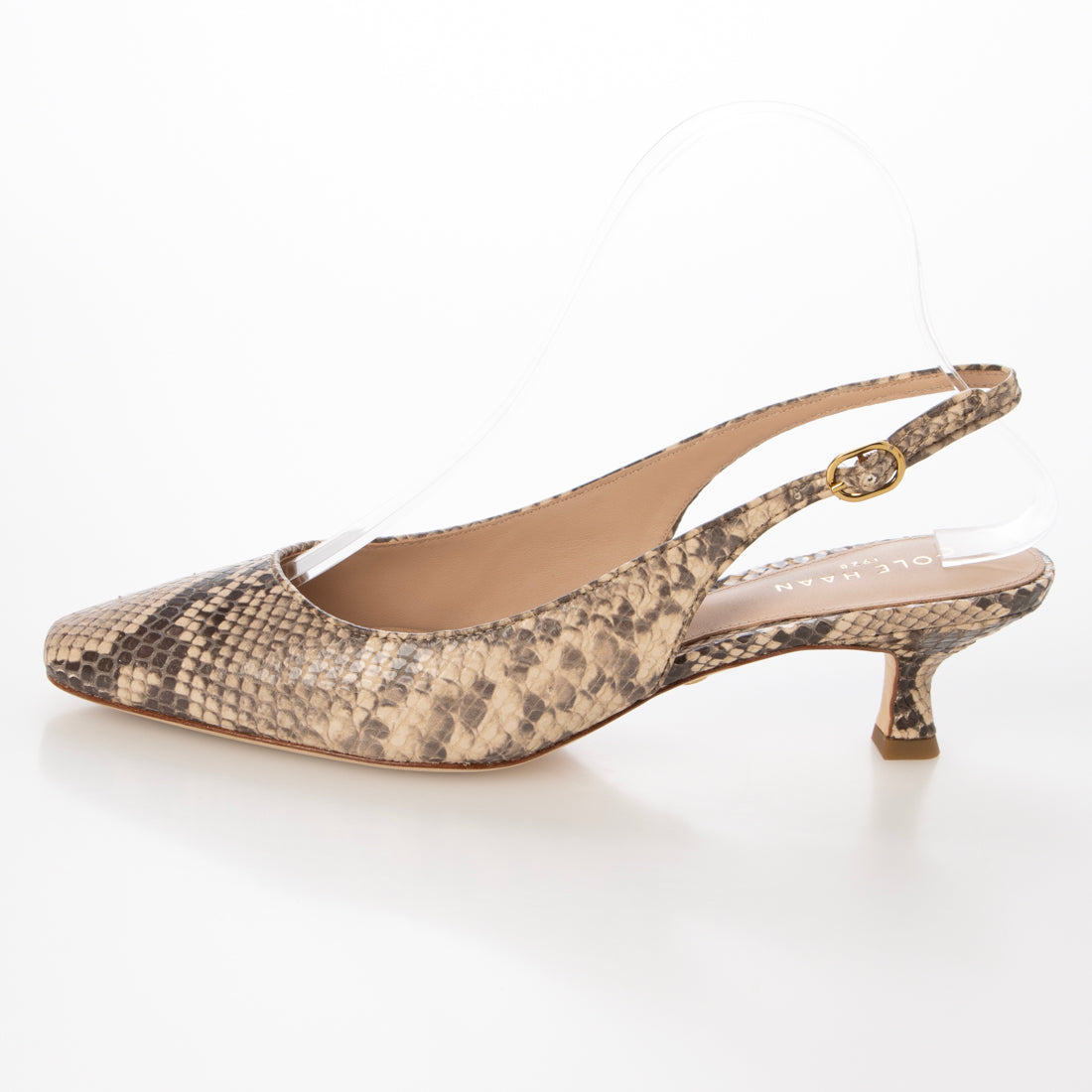 コール ハーン COLE HAAN タイラ キティンヒール スリング パンプ womens （カシミア ミラノ スネーク プリント レザー） カシミア ミラノ スネーク プリント レザー
