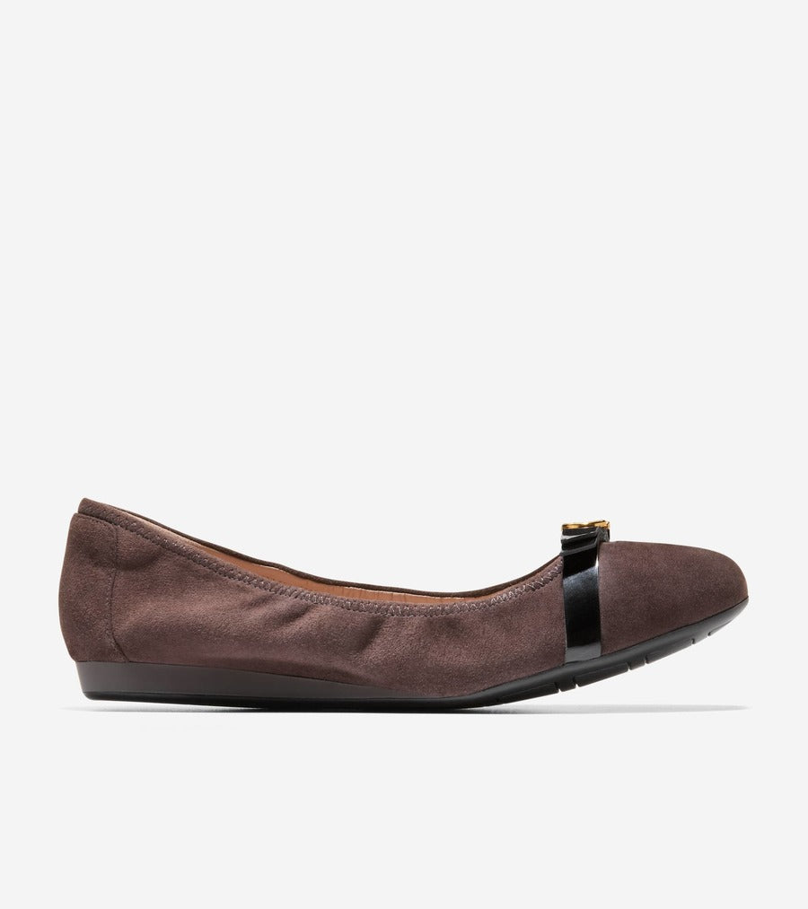コール ハーン COLE HAAN トバ ボウ バレエ womens （CH ダーク チョコレート スエード） CH ダーク チョコレート スエード