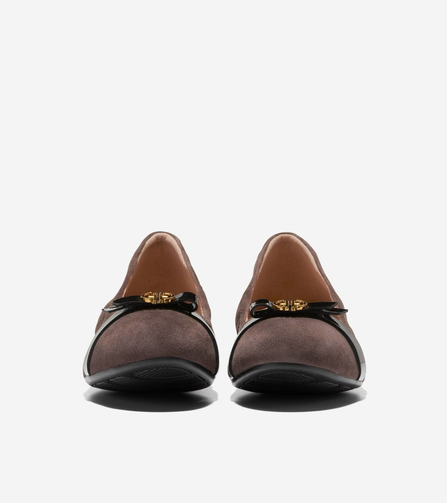 コール ハーン COLE HAAN トバ ボウ バレエ womens （CH ダーク チョコレート スエード） CH ダーク チョコレート スエード