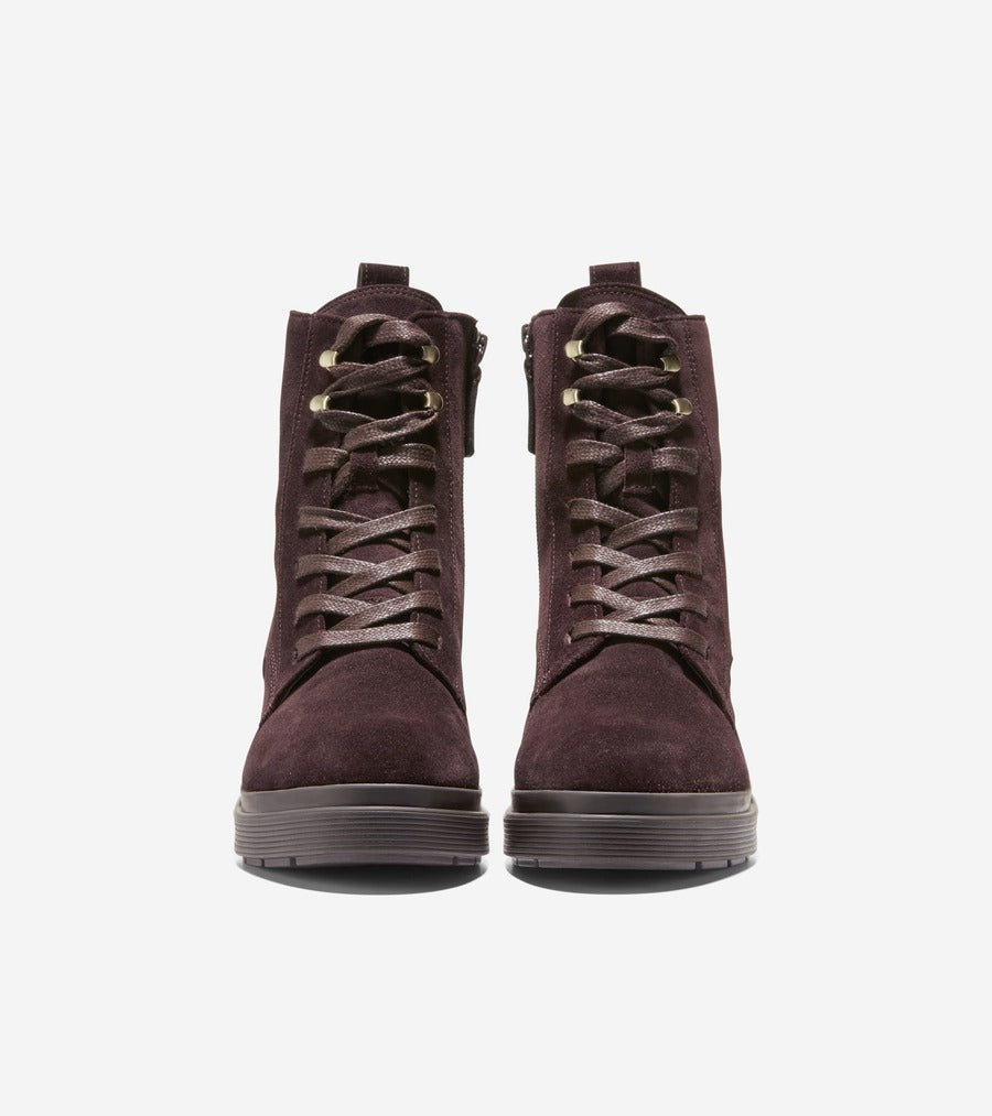 コール ハーン COLE HAAN シェリーズ レースアップ ラグ ブーツ ウォータープルーフ womens （CH ダーク チョコレート スエード ウォータープルーフ） CH ダーク チョコレート スエード ウォータープルーフ