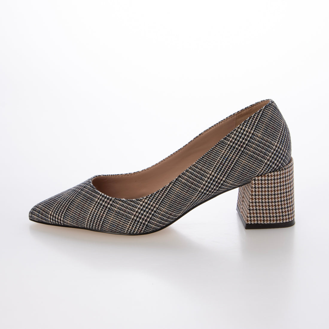 コール ハーン COLE HAAN カサンドラ ブロックヒール パンプ womens （マルチ ミニ プレイド テキスタイル） マルチ ミニ プレイド テキスタイル