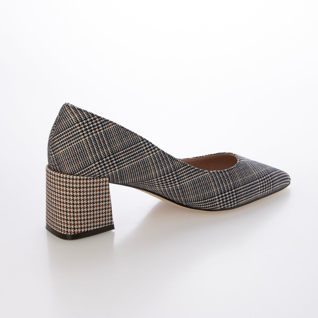 コール ハーン COLE HAAN カサンドラ ブロックヒール パンプ womens （マルチ ミニ プレイド テキスタイル） マルチ ミニ プレイド テキスタイル