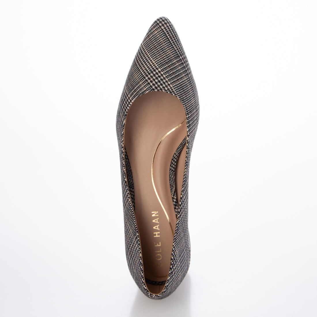 コール ハーン COLE HAAN カサンドラ ブロックヒール パンプ womens （マルチ ミニ プレイド テキスタイル） マルチ ミニ プレイド テキスタイル